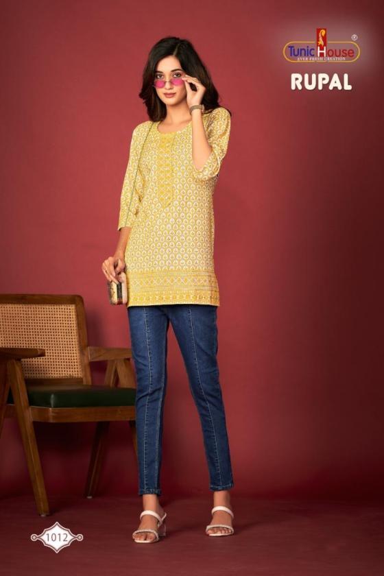 TUNIC-HOUSE-RUPAL-CHIKANKARI-VISCOSE-RAYON-FULLY-CHIKANKARI-SEQUENCE-WORK-IN-FRONT-BACK-SLEEEVES-KURTI-SHORT-CATALOGUE-9