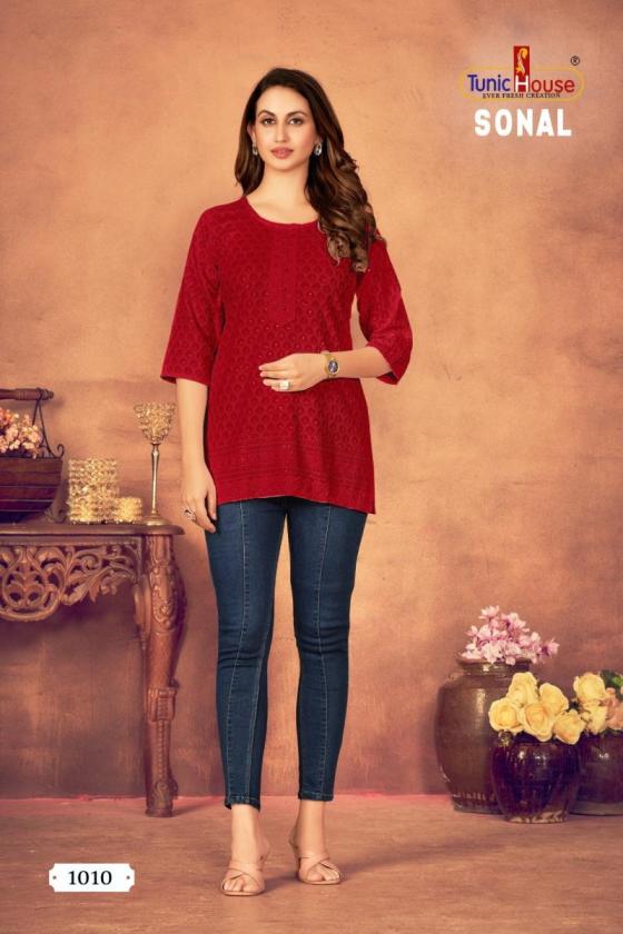 TUNIC-HOUSE-SONAL-VISCOSE-RAYON-WITH-FULLY-CHIKANKARI-WORK-IN-FRONTBACKSLEEVES-SHORT-KURTI-CFATALOGUE-10