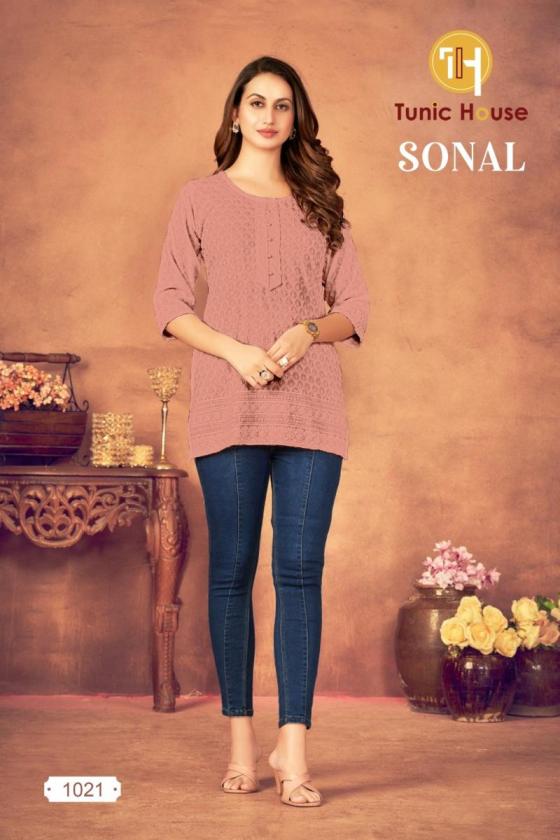 TUNIC-HOUSE-SONAL-VISCOSE-RAYON-WITH-FULLY-CHIKANKARI-WORK-IN-FRONTBACKSLEEVES-SHORT-KURTI-CFATALOGUE-3