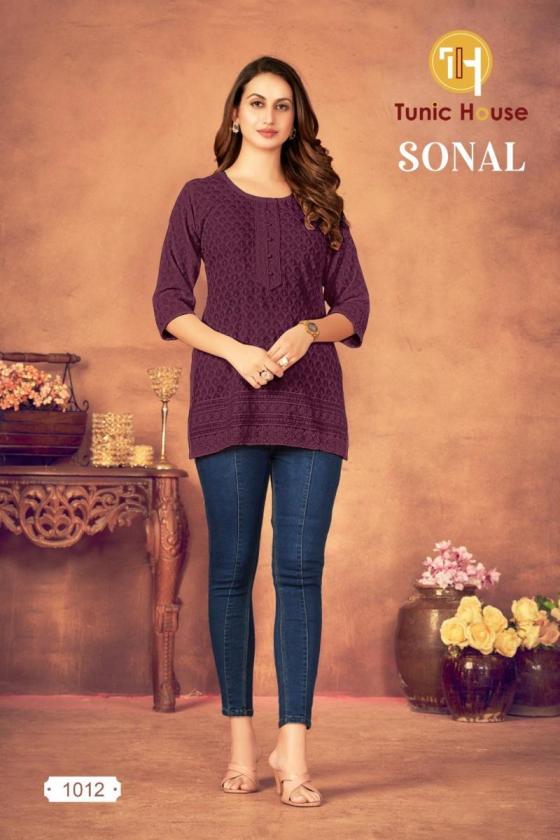 TUNIC-HOUSE-SONAL-VISCOSE-RAYON-WITH-FULLY-CHIKANKARI-WORK-IN-FRONTBACKSLEEVES-SHORT-KURTI-CFATALOGUE-8