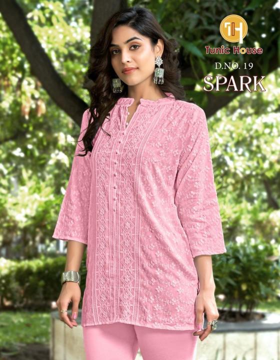 TUNIC-HOUSE-SPARK-VISCOSE-RAYON-FULLY-CHIKANKARI-SEQUENCE-WORK-BEAUTIFUL-SHORT-TOPS-KURTIS-CATALOGUE-10