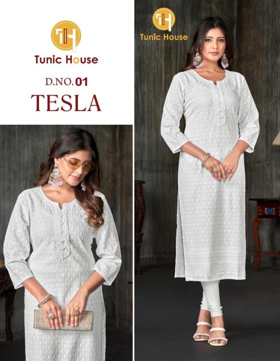 TUNIC-HOUSE-TESLA-VISCOSE-RAYON-FULLY-CHIKANKARI-WORK-IN-FRONT-BACK-SLEEVES-KURTI-CATALOGUE-4