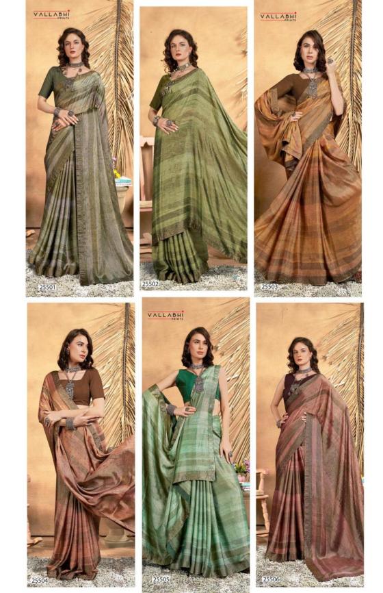 VALLABHI-PRINTS-BRASSO-COLLECTION-AVYAAN-3-BEAUTIFUL-6-PCS-BRASSO-WITH-SWAROSAKI-SAREE-CATALOGUE-9