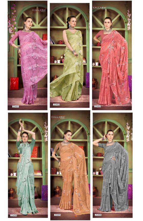 VALLABHI-PRINTS-COLLECTION-DEEPSY-5-BEAUTIFUL-6-PCS-GEORGRTTE-SAREE-CATALOGUE-8