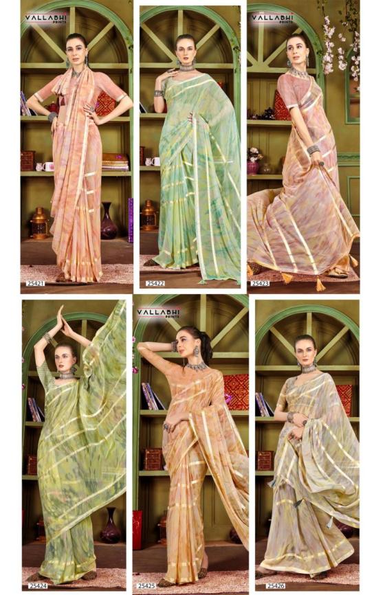 VALLABHI-PRINTS-COLLECTION-KAMAYAA-3-BEAUTIFUL-6-PCS-GEORGETTE-SAREE-CATALOGUE-1