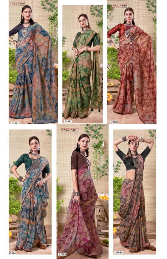 VALLABHI-PRINTS-COLLECTION-RUSHI-BEAUTIFUL-6-PCS-GEORGETTE-SAREE-CATALOGUE-1