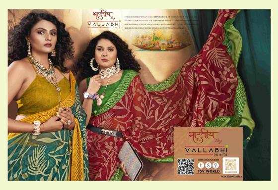 VALLABHI-PRINTS-CPLLECTION-OVIYA-BEAUTIFUL-SAREE-WITH-6-PCS-BRASSO-CATALOGUE-2