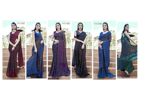 VALLABHI-PRINTS-LEEZA-3-BEAUTIFUL-BRASSO-SAREE-WITH-6-PCS-CATALOGUE-9