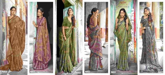 VALLABHI-PRINTS-SAMREEN-6-BESUTIFUL-6-PCS-BRASSO-SAREE-WITH-SWAROSKI-PRINT-SAREE-CATALOGUE-2