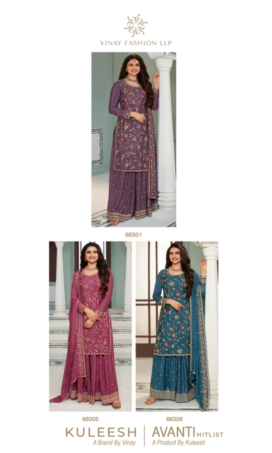 VINAY-KULEESH-AVANTI-MULTY-THREAD-EMBROIDREDE-CHINON-DESIGNER-DRESS-MATERIAL-CATALOGUE-7