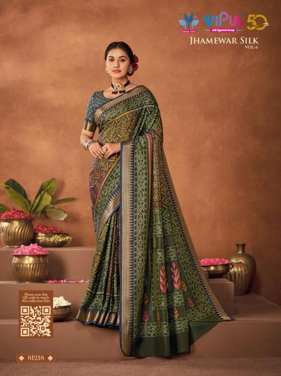 VIPUL-JHAMEWAR-SILK-VOL-6-SERIES-81207-TO-81218-TWO-TONE-SILK-SAREE-WITH-PRINT-AND-WEAVING-BORDER-WITH-BLOUSE-SAREE-CATALOGUE-1