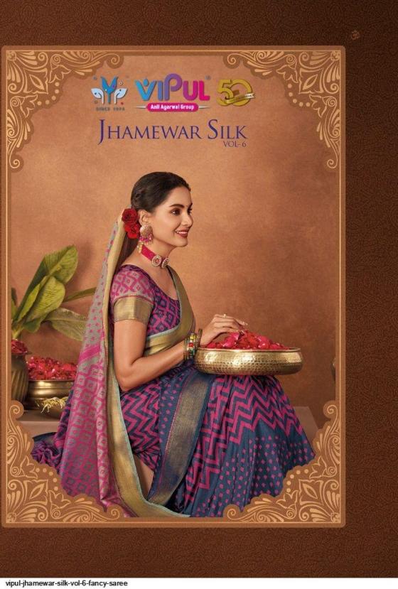 VIPUL-JHAMEWAR-SILK-VOL-6-SERIES-81207-TO-81218-TWO-TONE-SILK-SAREE-WITH-PRINT-AND-WEAVING-BORDER-WITH-BLOUSE-SAREE-CATALOGUE-19