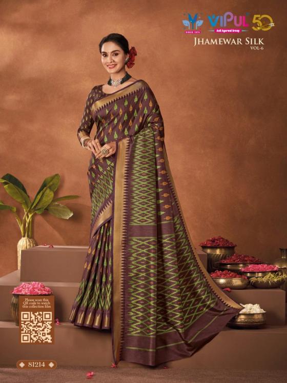 VIPUL-JHAMEWAR-SILK-VOL-6-SERIES-81207-TO-81218-TWO-TONE-SILK-SAREE-WITH-PRINT-AND-WEAVING-BORDER-WITH-BLOUSE-SAREE-CATALOGUE-5