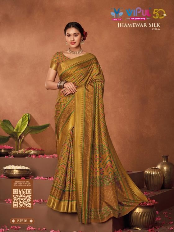 VIPUL-JHAMEWAR-SILK-VOL-6-SERIES-81207-TO-81218-TWO-TONE-SILK-SAREE-WITH-PRINT-AND-WEAVING-BORDER-WITH-BLOUSE-SAREE-CATALOGUE-9