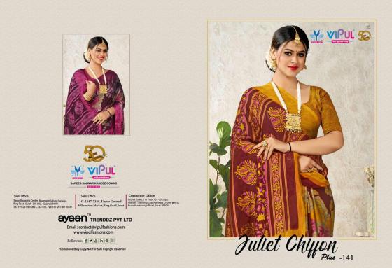 VIPUL-JULIET-CHIFFON-VOL-141-BEAUTIFUL-SAREE-SET-TO-SET-CATALOGUE-1