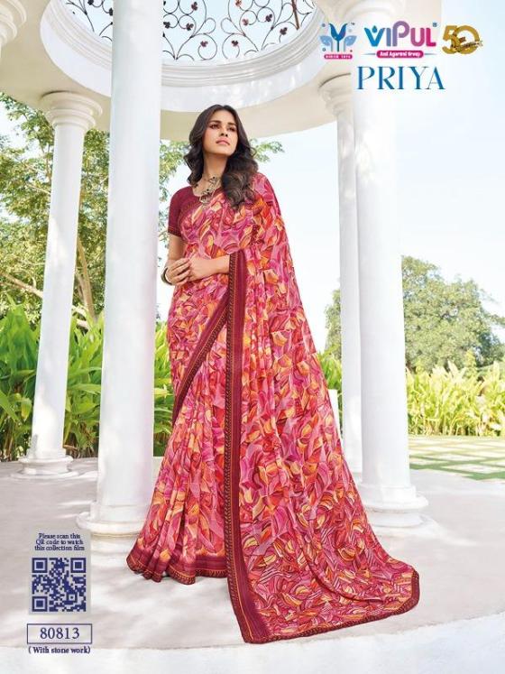 VIPUL-PRIYA-VOL-2-BEAUTIFUL-GEORGETTE-PRINT-SAREE-PATTERN-DIAMOND-WORK-BORDERS-SAREE-CATALOGUE-1