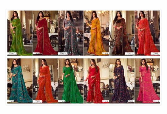 VIPUL-TITLEE-VOL-4-SERIES-77607-TO-77618-GEORGETTE-BEAUTIFUL-SAREE-CATALOGUE-1