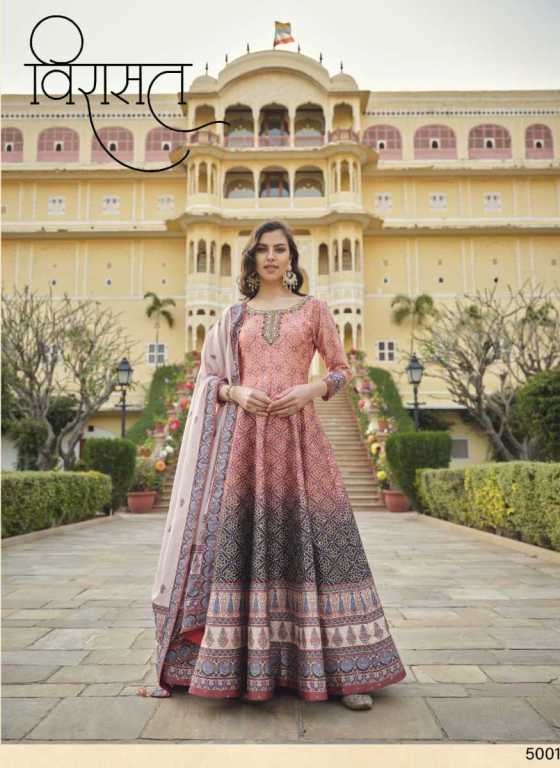 VIRASAT-VOL-RATRANI-DESIGNER-GOWN-EXCLUSIVE-COLLECTION-KILLER-SILK-DIGITAL-PATOLA-PRINT-WITH-CANCAN-NET-KURTI-GOWN-CATLOG-2