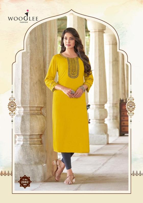 WOOGLEE-BARBELLA-VOL-12-HEAVY-RAYON-THREAD-HAND-WORK-BEAUTIFUL-KURTI-CATALOGUE-8