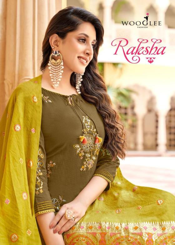 WOOGLEE-RAKSHA-VISCOSE-WEAVING-THREAD-WORK-HANDWORK-KURTI-PANT-DUPATTA-CATALOGUE-1