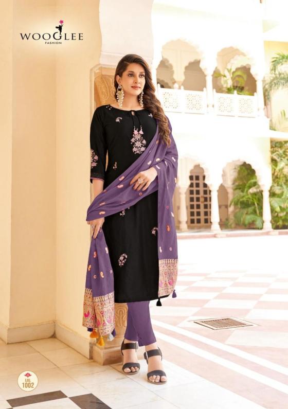 WOOGLEE-RAKSHA-VISCOSE-WEAVING-THREAD-WORK-HANDWORK-KURTI-PANT-DUPATTA-CATALOGUE-2