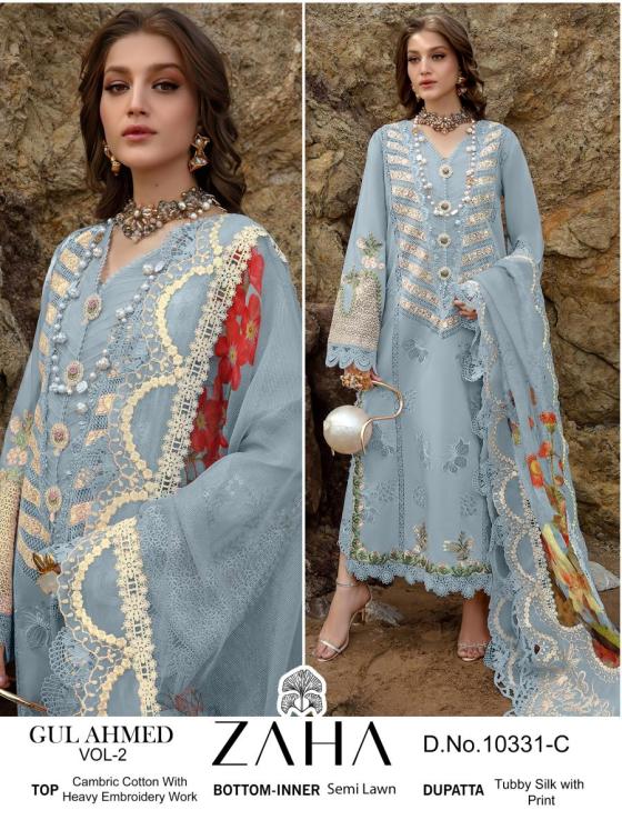 ZAHA-GUL-AHMED-VOL-2-D.NO-10331-PURE-CAMBRIC-COTTON-WITH-HEAVY-EMBROIDERY-AND-PURE-PC-COTTON-BOTTOM-AND-15