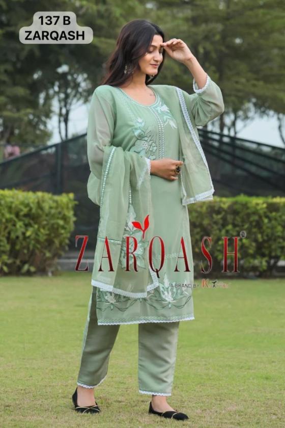 ZARQASH-D.NO-Z-137-FOX-GEORGETTE-EMBROIDRED-VISCOSE-SILK-PANT-ORGANZA-PATVH-WORK-AND-EMBROIDERY-DUPATTA-KURTI-PANT-XL-XXL-CATALOGUE-9