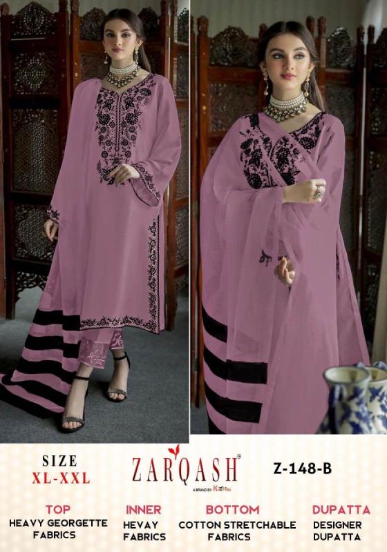 ZARQASH-D.NO-Z-148-HEAVY-GEORGETTE-FABRIC-EMBROIDERD-ZARQASH-COLLECTION-IN-TUNIC-CIGARETTE-PANT-DUPPATA-READYMADE-DRESS-CATLOG-2