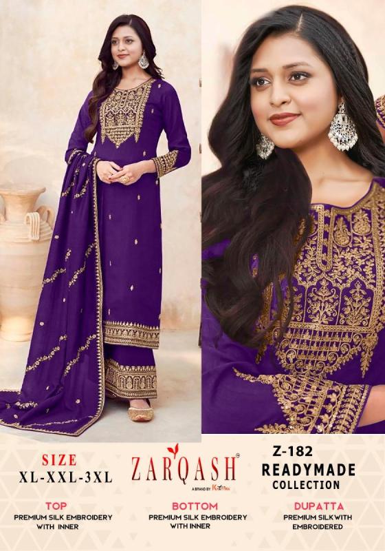 ZARQASH-FIVE-SATR-D.NO-181-XLVICHITRA-SILK-EMBROIDERY-WORK-WITH-SANTOON-INNER-BEAUTIFUL-READYMADE-DRESS-MATERIAL-CATALOGUE-5