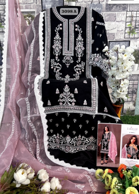 ZARQASH-PAKISTANI-SUITS-D.NO-Z-3098-ORGANZA-WITH-EMBROIDERED-WITH-ORGANZA-WITH-EMBROIDRED-DUPATTA-AND-DULL-SANTOON-INNER-DRESS-MATERIAL-CATALOGUE-6