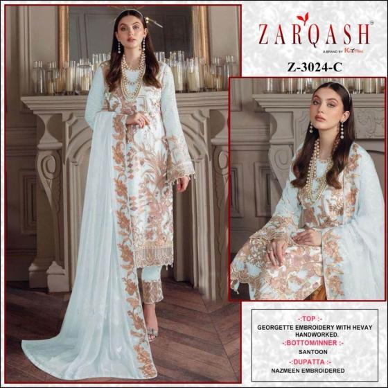 ZARQASH-SUITS-D.NO-Z-3024-GEORGETTE-EMBROIDERED-WITH-HEAVY-HANDWORK-AND-NAZNEEN-EMBROIDERED-DUPATTA-WITH-SANTOON-INNER-BEAUTIFUL-DRESS-MATERIAL-CATALOGUE-1