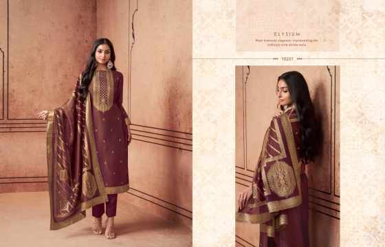 ZISA-PURE-SHIMMER-SILK-JACQAURD-TOP-AND-DUPATTA-WITH-VISCOSE-SANTOON-PANT-DRESS-MATERIAL-CATALOGUE-3