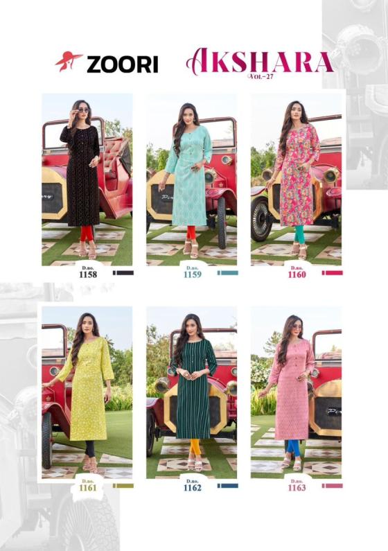 ZOORI-AKSHARA-VOL-27-RAYON-PRINT-BEAUTIFUL-6-DESIGN-KURTI-CATALOGUE-1